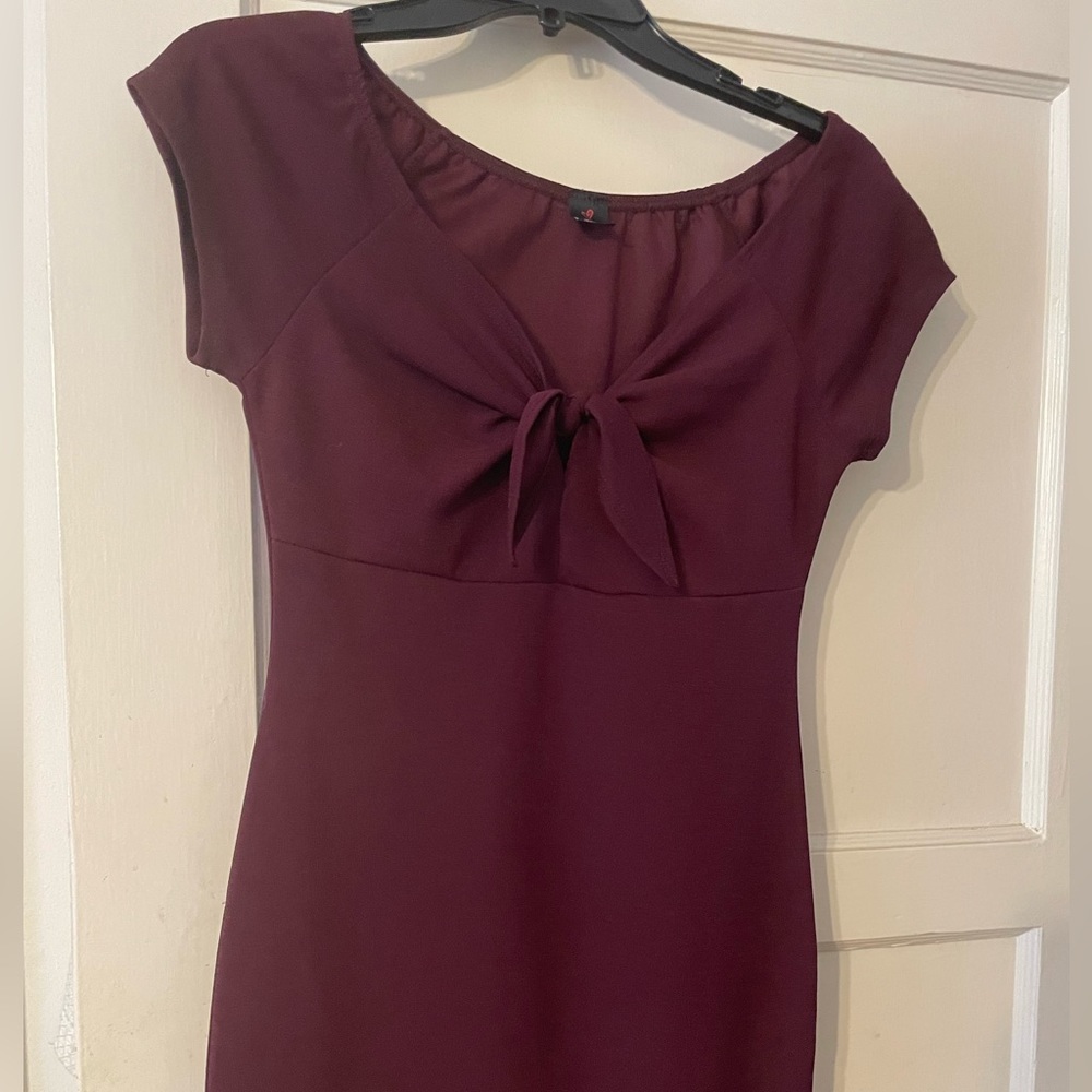 Women’s Dark Red Mini Dress, I Joah, Small
